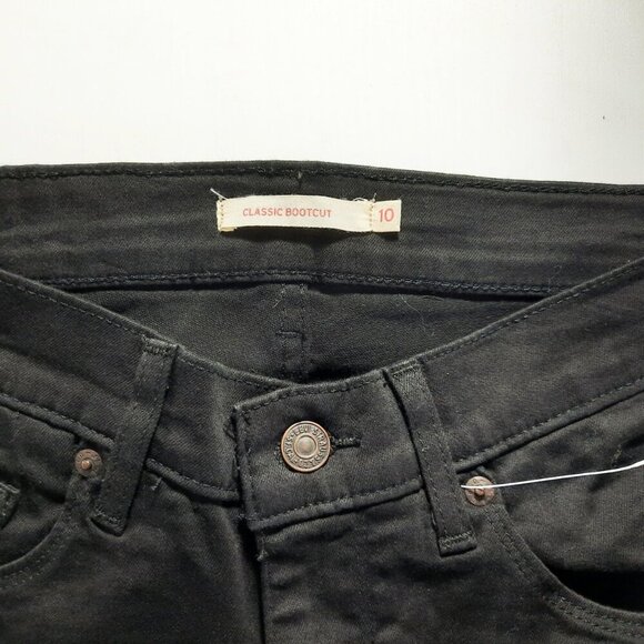Levi's Classic Bootcut Jeans Black Size 10 Long New With Tags - Picture 3 of 5